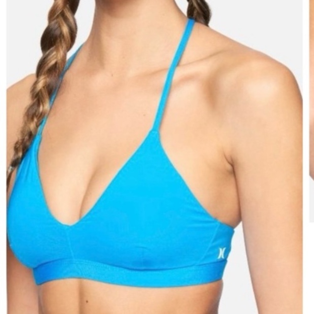Hurley Solid Reversible Bralette Bikini Top Size L
